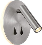 Aplica perete lumina ambientala, spot directionabil CAYMAN nickel satinat