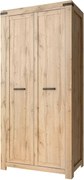 Dulap MORTIZ, stejar wotan, PAL laminat, cu 2 usi, 104x40x220 cm