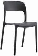 Scaun IPOS din plastic negru