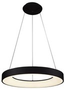 Lustra LED cu telecomanda design circular SANTANA 80 CCT BK