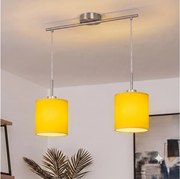 Brilagi - Lampă suspendată LED pe cablu NUBILA 2xE27/60W/230V, galbenă