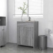 vidaXL Dulap de baie, sonoma gri, 60x33x80 cm, lemn prelucrat