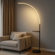 Lampadar LED 166 cm, 48W, Arc Modern cu 3 Tipuri de Lumină și Telecomandă – Model 9234/1