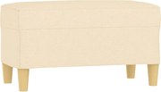 vidaXL Bancă, crem, 70x35x41 cm, textil