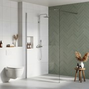 Paravan de dus Rea Flexi Transparent / Chrome 140