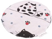 Perna anticolici cu samburi de cirese Kidizi Happy Kitten, gri, 19 cm