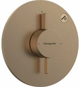 Baterie dus incastrata bronz periat Hansgrohe DuoTurn S 1 functie