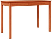 vidaXL Masă de sufragerie, maro ceruit, 110x55x75 cm, lemn masiv pin