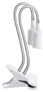 Lampă flexibilă de masă cu clemă pentru creșterea plantelor PLANTY 2xE27/30W/230V alb