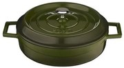 Lava Cratiță rotundă din fontă 28 cm, verde