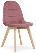 Scaun Bucatarie/Dining Grace Catifea Roz