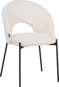 Scaun Bucatarie/Dining Marabell Tapiterie Boucle Alb