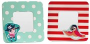 Rame foto 2 buc. din lemn 12x12 cm Pirate – Premier Housewares