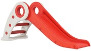 HOMCOM Tobogan Copii Pliabil 3 până la 6 Ani Utilizare interior exterior dim. 120L x 50l x 56Î cm HDPE Rouge | Aosom Romania