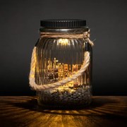 Lumină solară, 3 LED-uri, plastic, alb cald