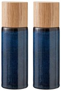 Set de râșnițe de sare și piper albastru închis 2 buc. din ceramică Gastro Blue – Bitz