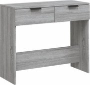 vidaXL Măsuță consolă, gri sonoma, 90x36x75 cm, lemn prelucrat
