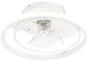 Ventilator de tavan alb 46,5 cm incl. LED cu telecomandă - Kees