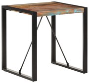 vidaXL Masă de bucătărie, 70 x 70 x 75 cm, lemn masiv reciclat