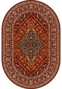 Covor lana oval Leyla culoare rubin Selectează mărime: 200 X 300