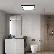 Plafonieră LED pentru baie FRAME LED/50W/230V 60x60 cm IP44 negru Brilagi