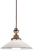 Lustra, Pendul rustic din alama cu sticla murano Country