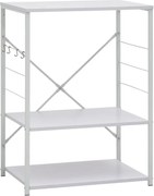 vidaXL Dulap cuptor microunde, alb, 60 x 39,6 x 79,5 cm, PAL