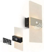 Briloner 3888012 - Aplica LED reîncărcabilă de perete cu senzor AURA, 2,5W/5V, 1800 mAh, mată