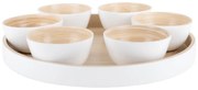 Set de servire alb din bambus ø 32 cm Puro – PT LIVING