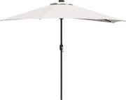 vidaXL Parasol de Grădină Nisipiu 294 x 150 x 224 cm Poliester și oțel