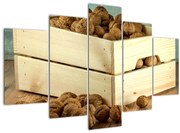 Tablou - Natură moartă de toamnă cu nuci (150x105 cm)