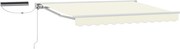 vidaXL Cort electric retractabil Crem 2,5 x 2 m