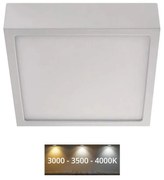 Plafonieră LED/12,5W/230V 3000/3500/4000K 17x17 cm alb