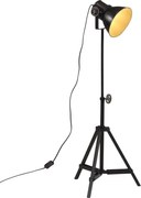 vidaXL Lampă de podea 25 W, negru, 35x35x65/95 cm, E27