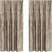 vidaXL Cortine din catifea 2 pcs Șampanie 175 x 140 cm Catifea
