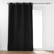 Draperie neagră antifonică din microfibră 135x260 cm Micropolar – douceur d'intérieur