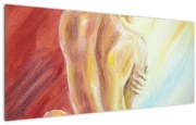 Tablou - Imaginea unei femei care se odihnește, pictură în ulei (120x50 cm)