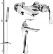 Mexen Estrella DQ02 set de baie, crom - 72313DQ02-00
