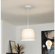 Brilagi - Lustră LED pe cablu CERIA 1xE27/40W/230V, Ø 30 cm, gri
