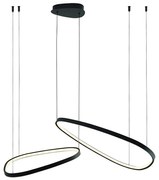 Lustră suspendată cu cablu MICHELLE LED, 48W, 230V, 4000K, neagră