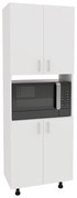Dulap bucatarie Arno, 4 Usi, Alb, 56 x 30 x 161 cm