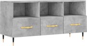 vidaXL Dulap TV, gri beton, 102x36x50 cm, lemn prelucrat