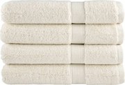vidaXL Prosoape de saună premium SOLUND 4 buc. crem 80x200 cm 600 gsm