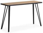 Masă consolă cu blat cu aspect de lemn de stejar 60x120 cm Sindi – Marckeric