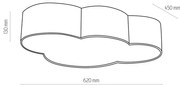 Brilagi - Plafonieră pentru copii NIMBUS 4xE27/15W/230V 46x63 cm, roz