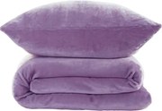 decoDoma Lenjerie de pat din micropluş violet