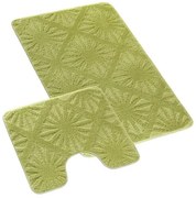 Bellatex Set de covorașe de baie Bany cu decupajPaprsek verde deschis, 60 x 100, 60 x 50 cm