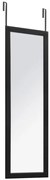 Oglinda cu cadru din aluminiu, 110x36 cm, Negru