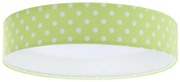 LED Plafonieră GALAXY KIDS LED/24W/230V verde cu buline albe