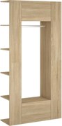 vidaXL Dulapuri de hol, 2 buc., stejar sonoma, lemn prelucrat